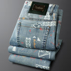 Nico Bold Pattern Slim-Fit Denim Jeans 3