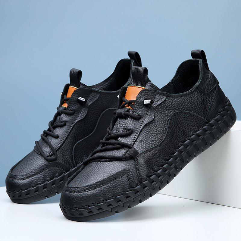 Lorenzo Hand-Stitched Leather Sneaker