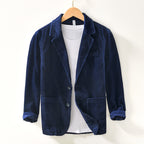 Vittorio Corduroy Blazer in Navy, front