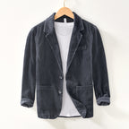 Vittorio Corduroy Blazer in Charcoal, front