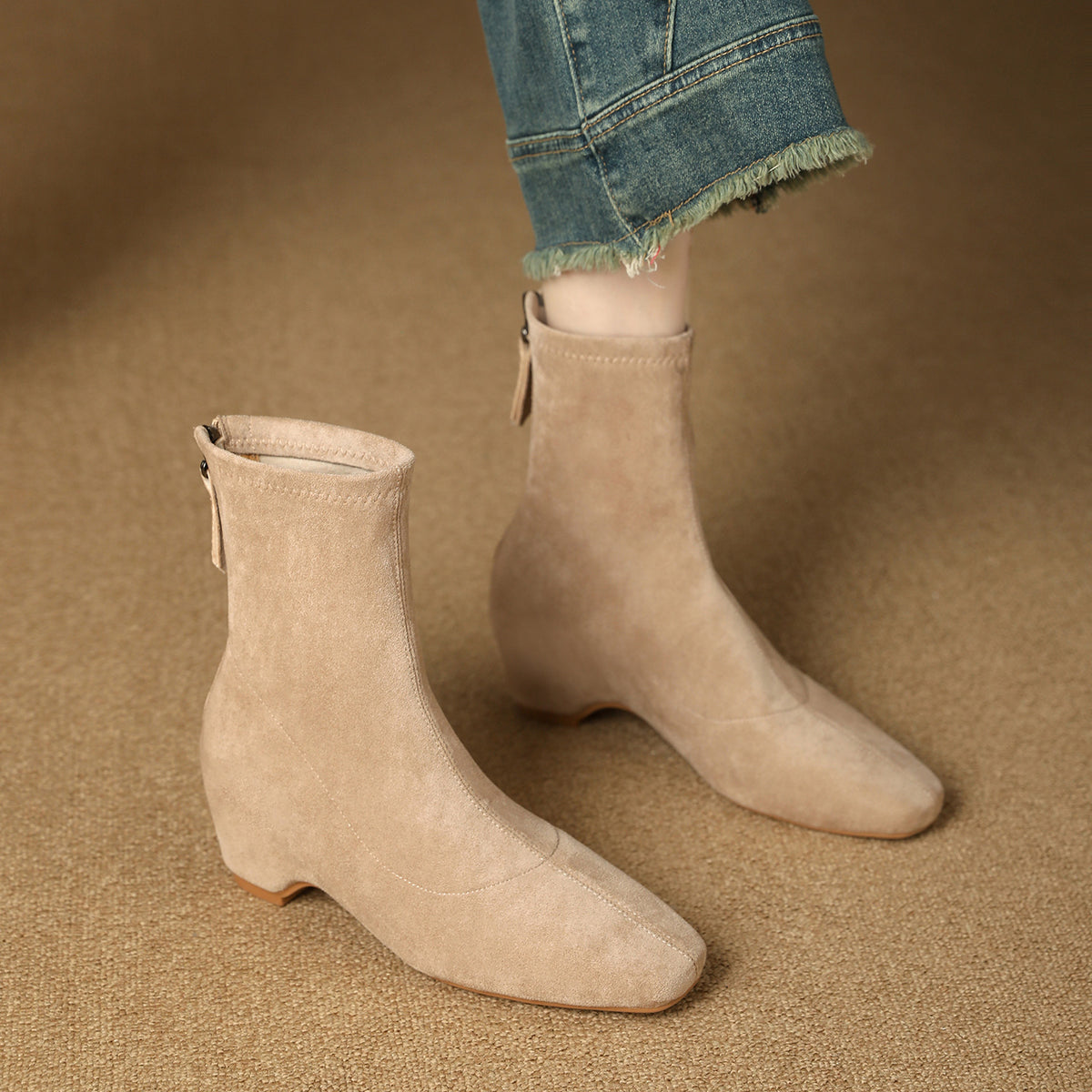 Calvera Suede Ankle Boots
