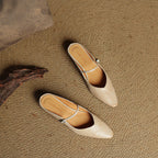 Olivette Leather Pointed-Toe Mules 4