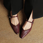 Olivette Leather Pointed-Toe Mules 8