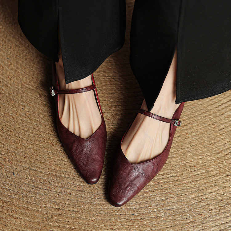 Olivette Leather Pointed-Toe Mules 8