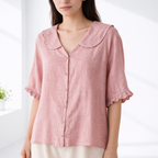 Olivia Cotton-Linen Blouse 3