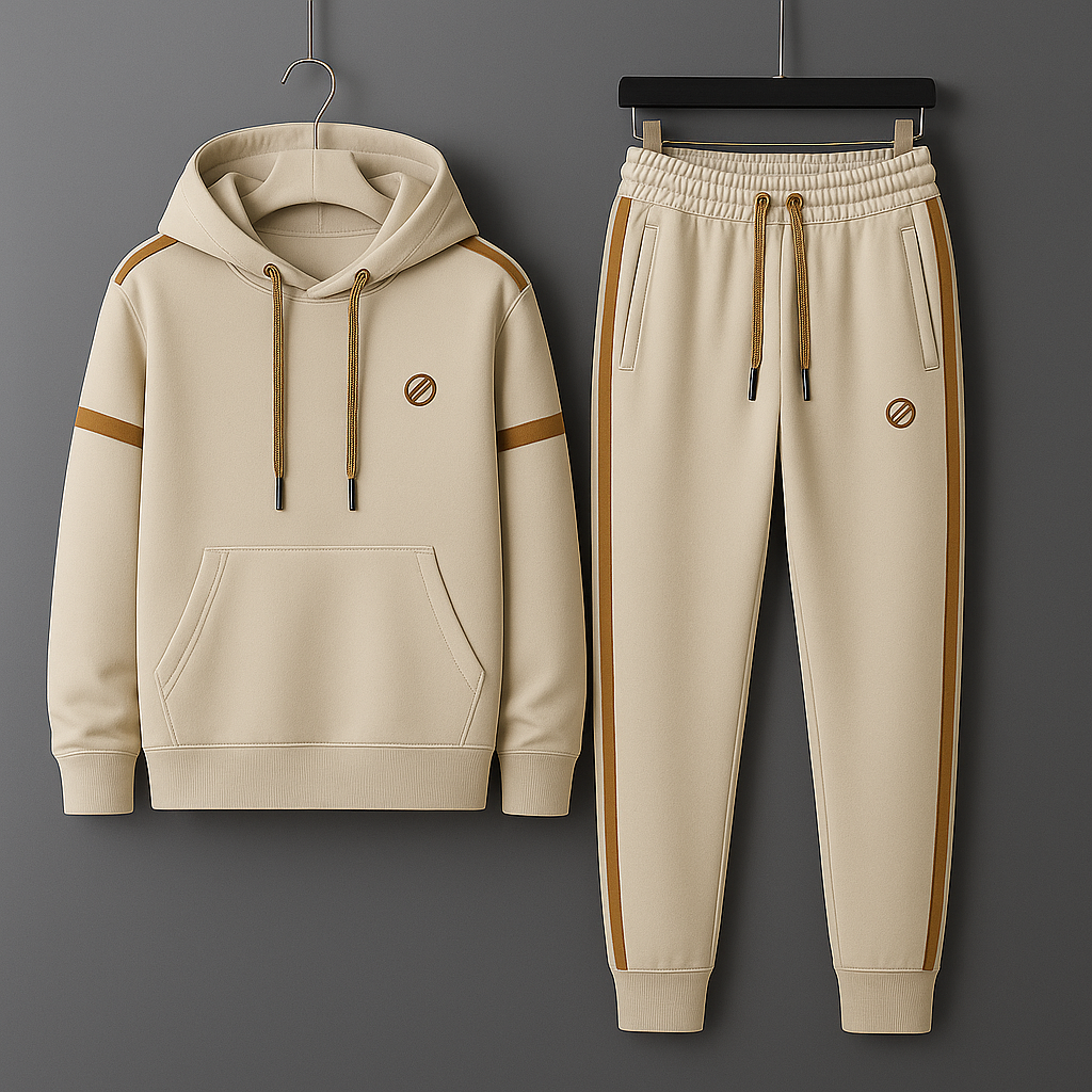 Rafael Brushed Fleece Tracksuit with Contrast Striping 3
