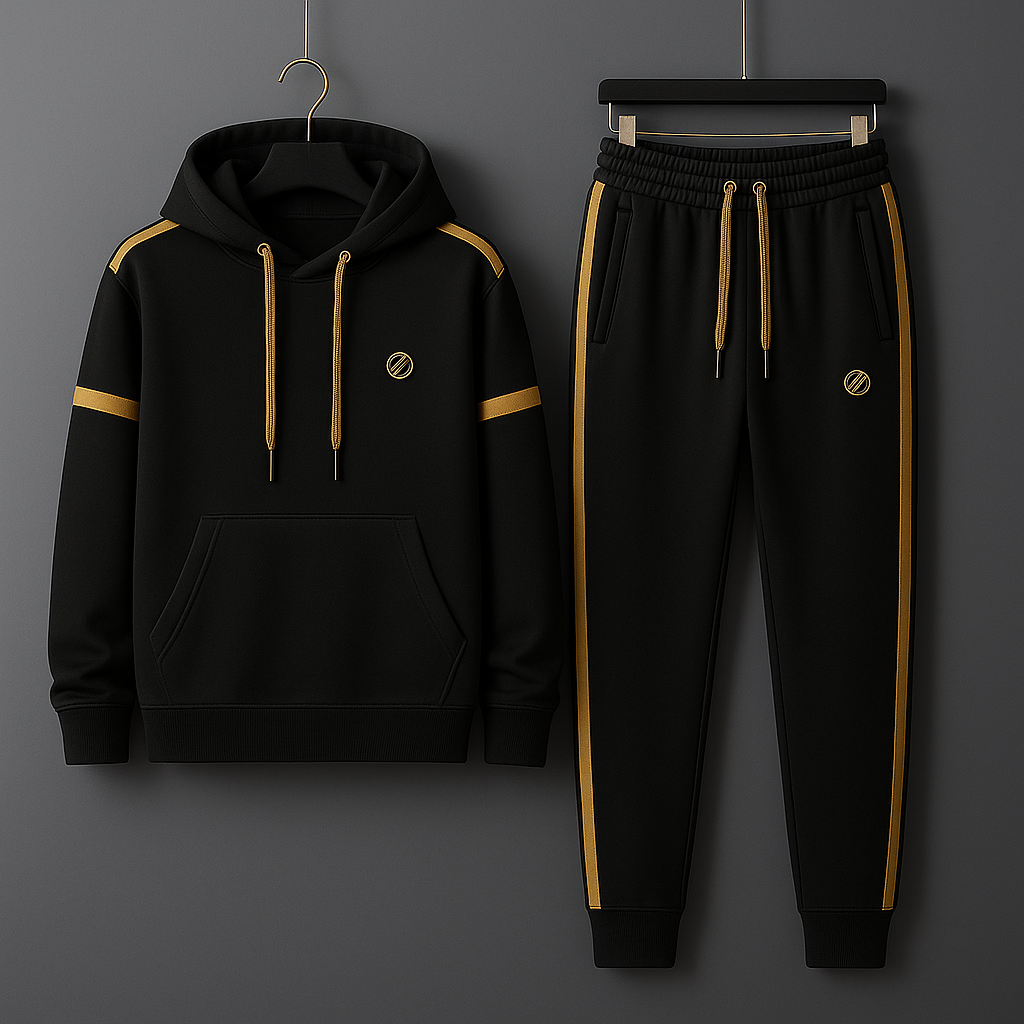 Rafael Brushed Fleece Tracksuit with Contrast Striping 5