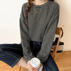 “Rhea Striped Cotton Long-Sleeve Shirt” 4
