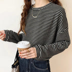 “Rhea Striped Cotton Long-Sleeve Shirt” 5