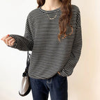 “Rhea Striped Cotton Long-Sleeve Shirt” 6