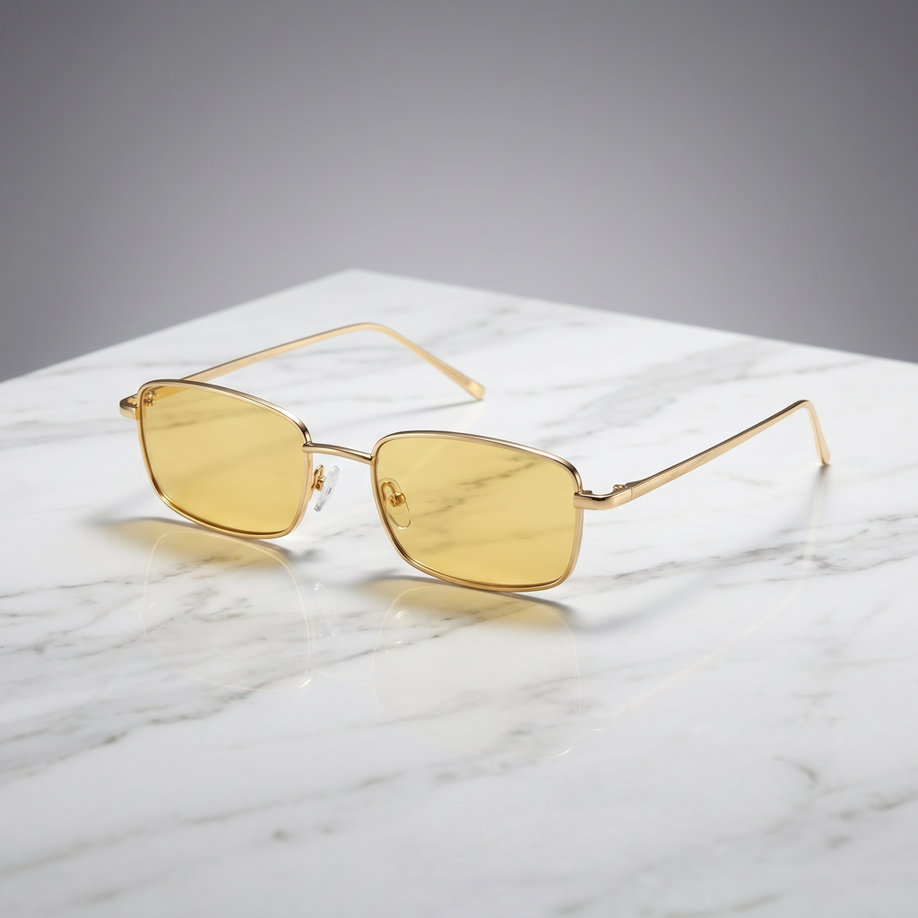 Rivona Rectangle Mirror Lens Sunglasses 1