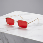 Rivona Rectangle Mirror Lens Sunglasses 3
