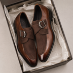 Romano Suede Monk-Strap Shoe4