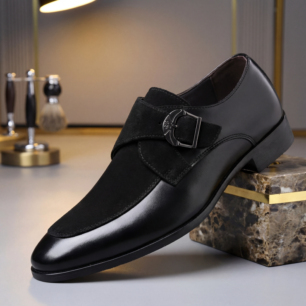 Romano Suede Monk-Strap Shoe7