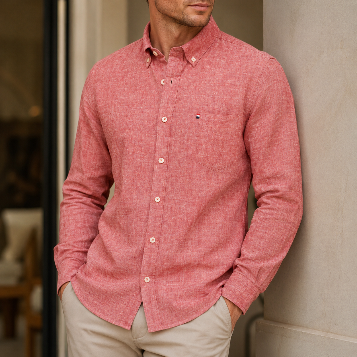 Santino Cotton-Linen Shirt