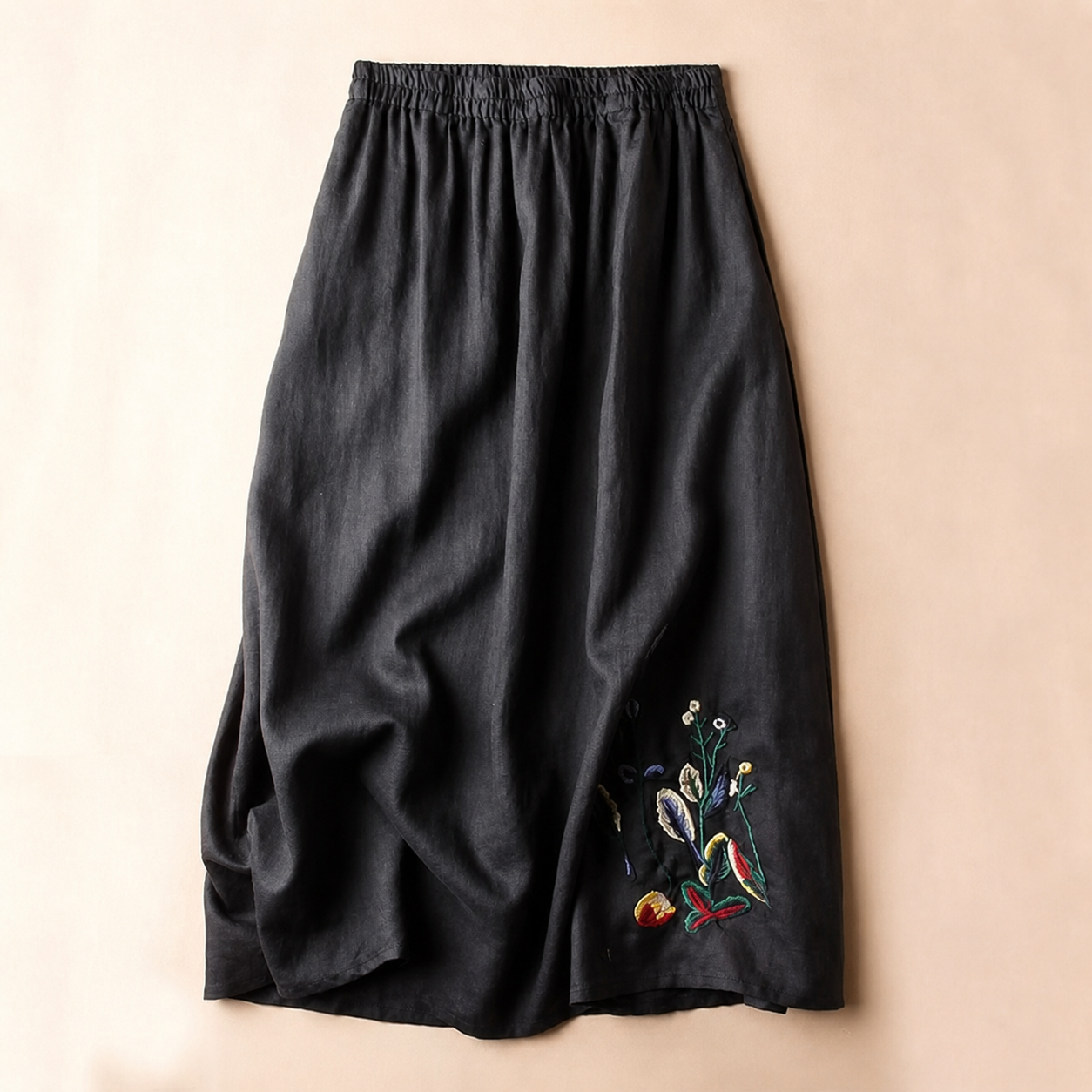 Soleia Linen Midi Skirt 3
