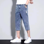 Soren Loose-Straight Denim Shorts 1