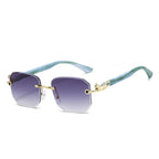 Valenti Frameless Hexagonal Sunglasses 5