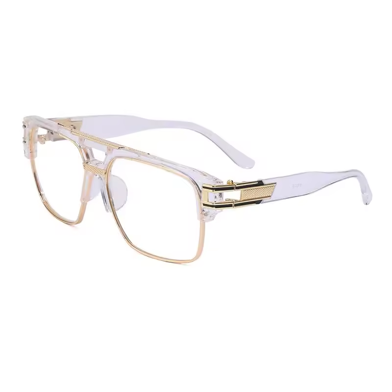 Valerio Gold-Trim Square Shades10