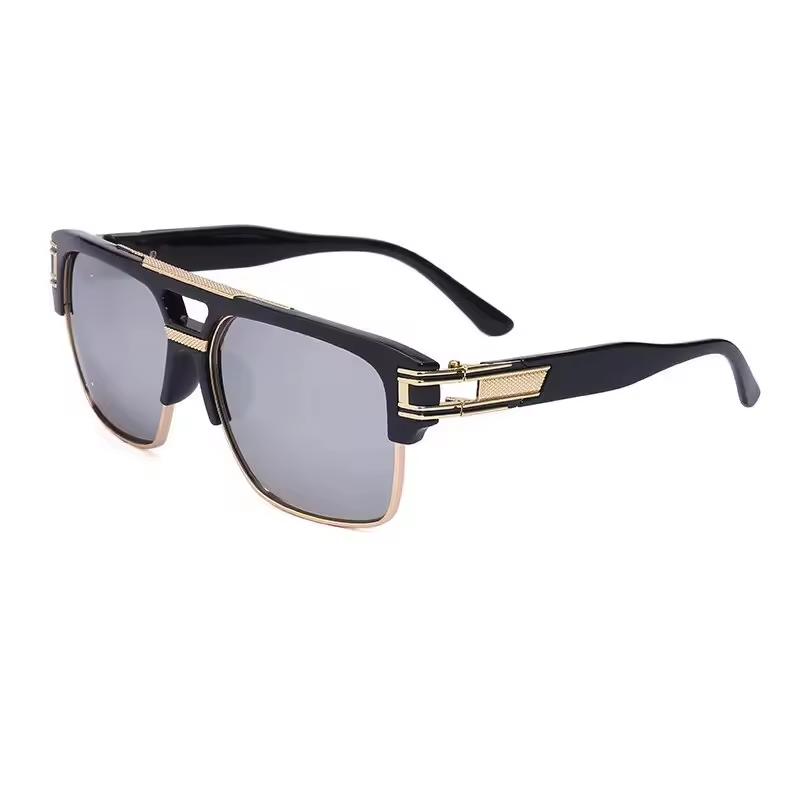 Valerio Gold-Trim Square Shades6