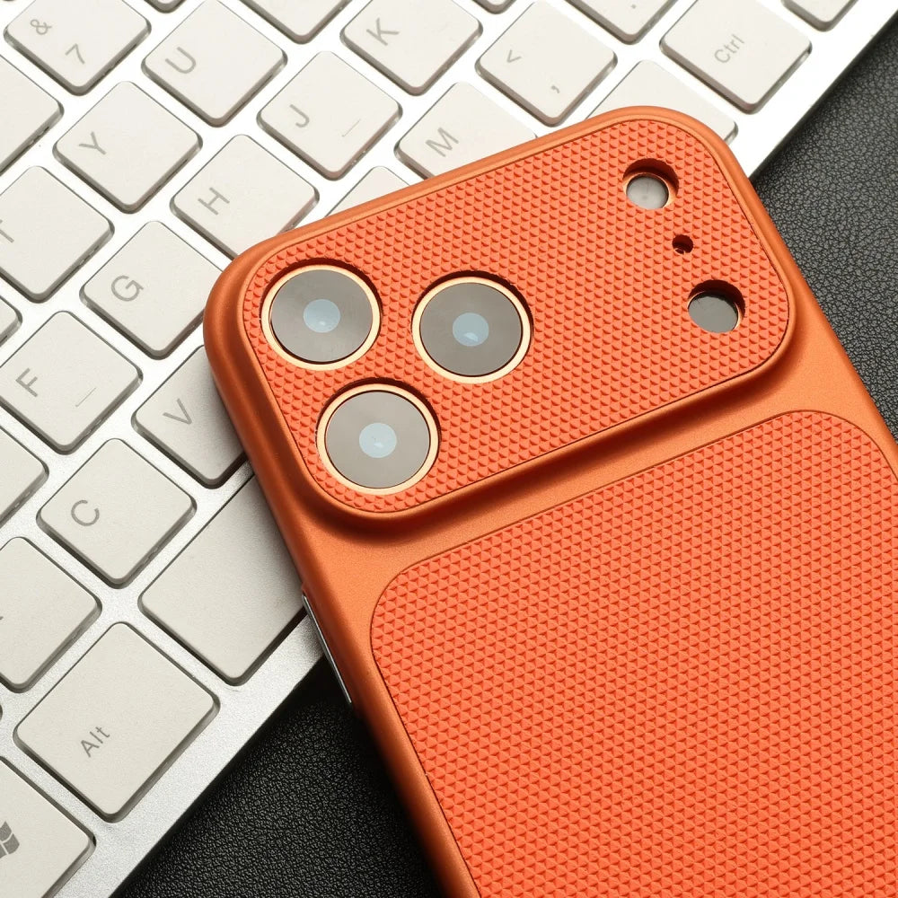 Vintage Leather Diamond Textured iPhone Case 8