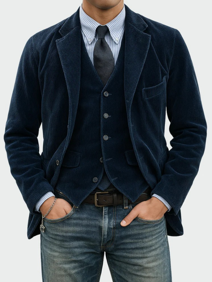 Wesley Corduroy Blazer Set 0