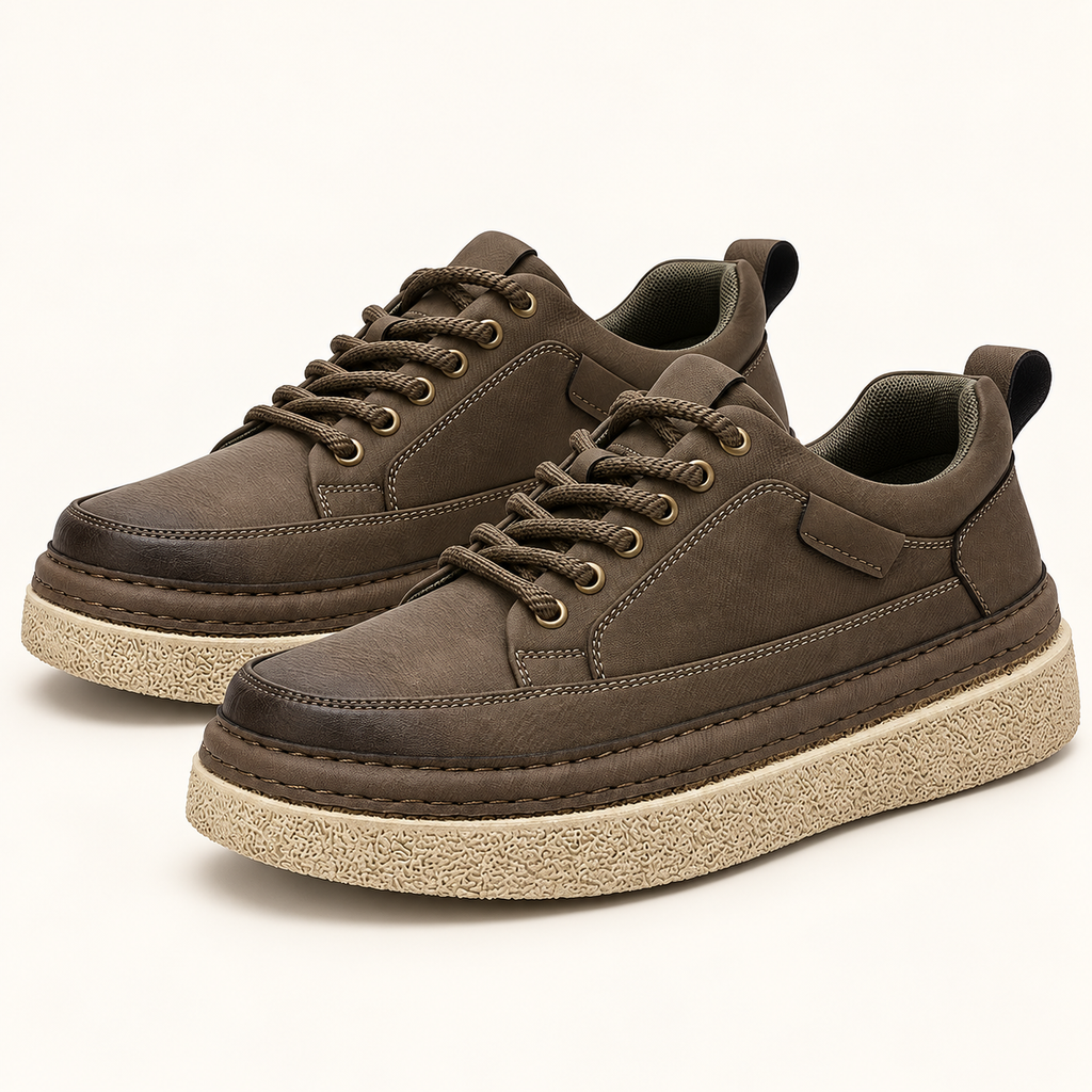 Declan platform lace-up shoes — Khaki — Khaki hero