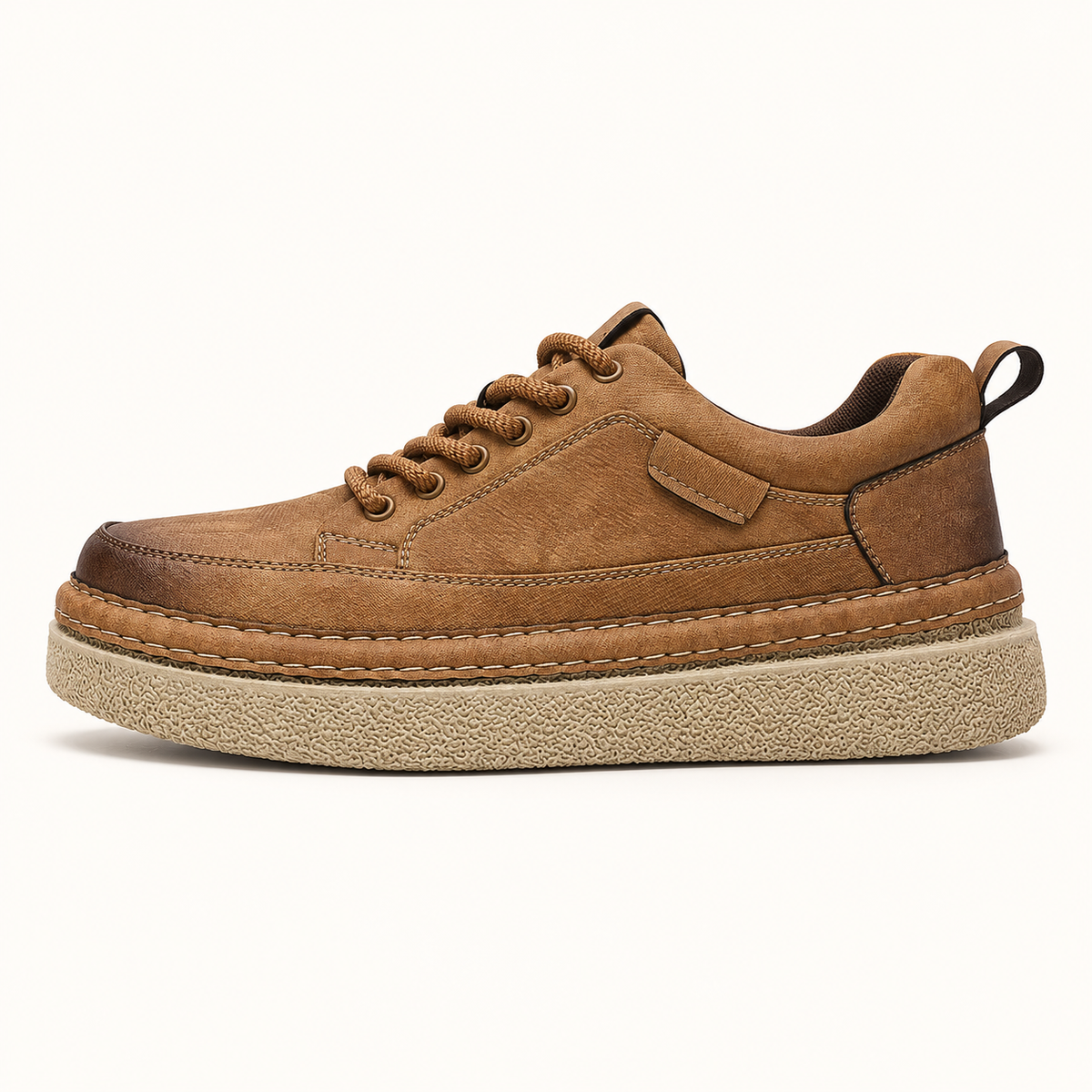 Declan platform lace-up shoes — Light Brown — Light Brown side profile