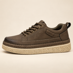 Declan platform lace-up shoes — Khaki — Khaki side profile