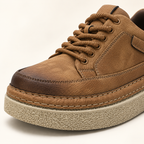 Declan platform lace-up shoes — Light Brown — Light Brown construction detail