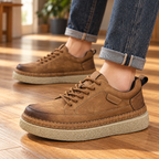 Declan platform lace-up shoes — Light Brown — Light Brown denim styling