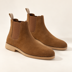 Holloway Chelsea boots in Caramel — studio front view