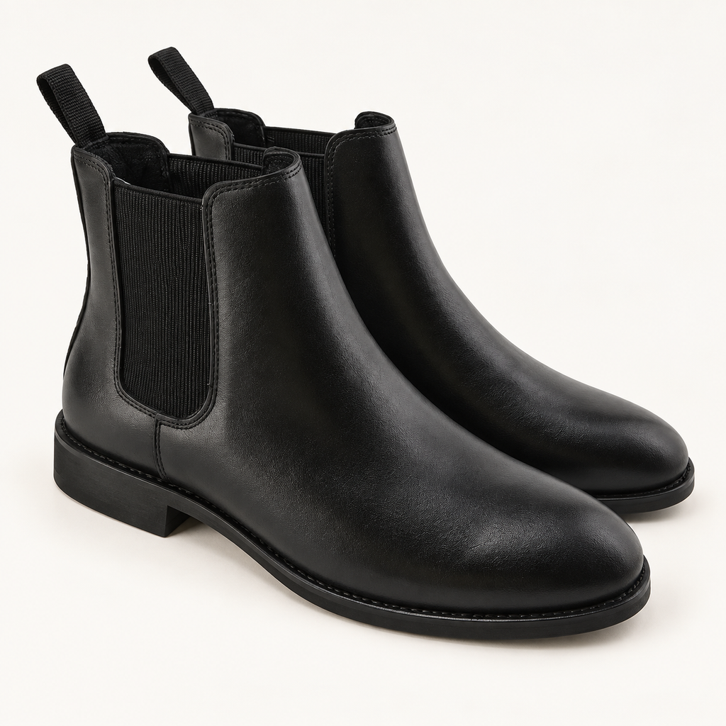 Holloway Chelsea boots — Black leather hero