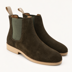 Holloway Chelsea boots — Dark green hero