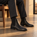 Holloway Chelsea boots — Black leather evening styling