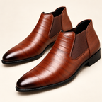 Lucca Comfort Dress Shoes — Brown — studio