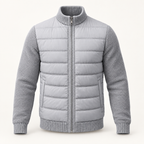 Matteo Hybrid Puffer Jacket — light grey