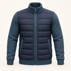 Matteo Hybrid Puffer Jacket — navy blue