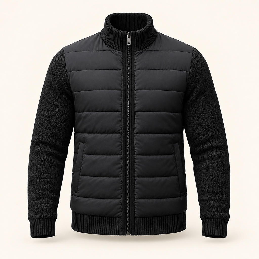 Matteo Hybrid Puffer Jacket — black