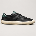 Napoli Leather Sneakers — Black — studio