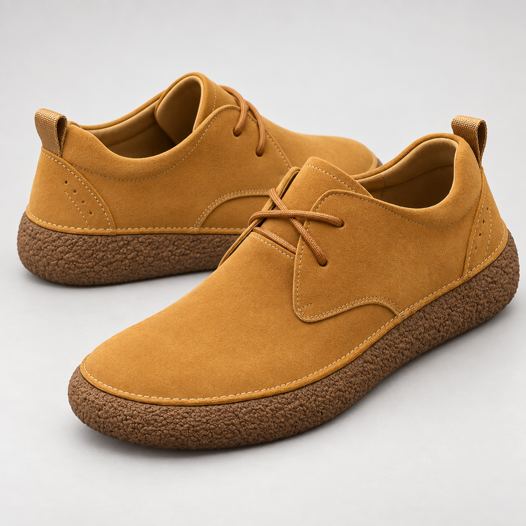 Renzo Suede Slip-On Loafers — Brown — hero