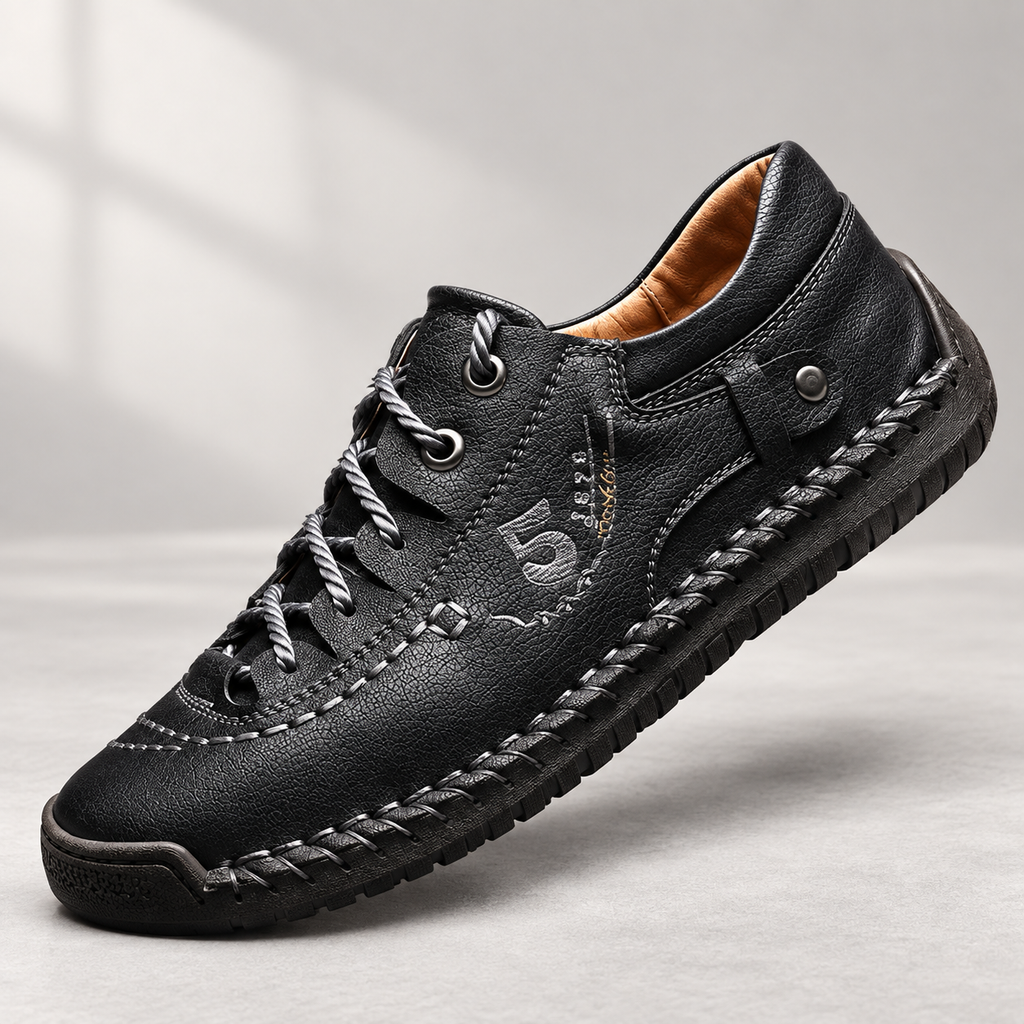 Enzo leather derby — Black — hero