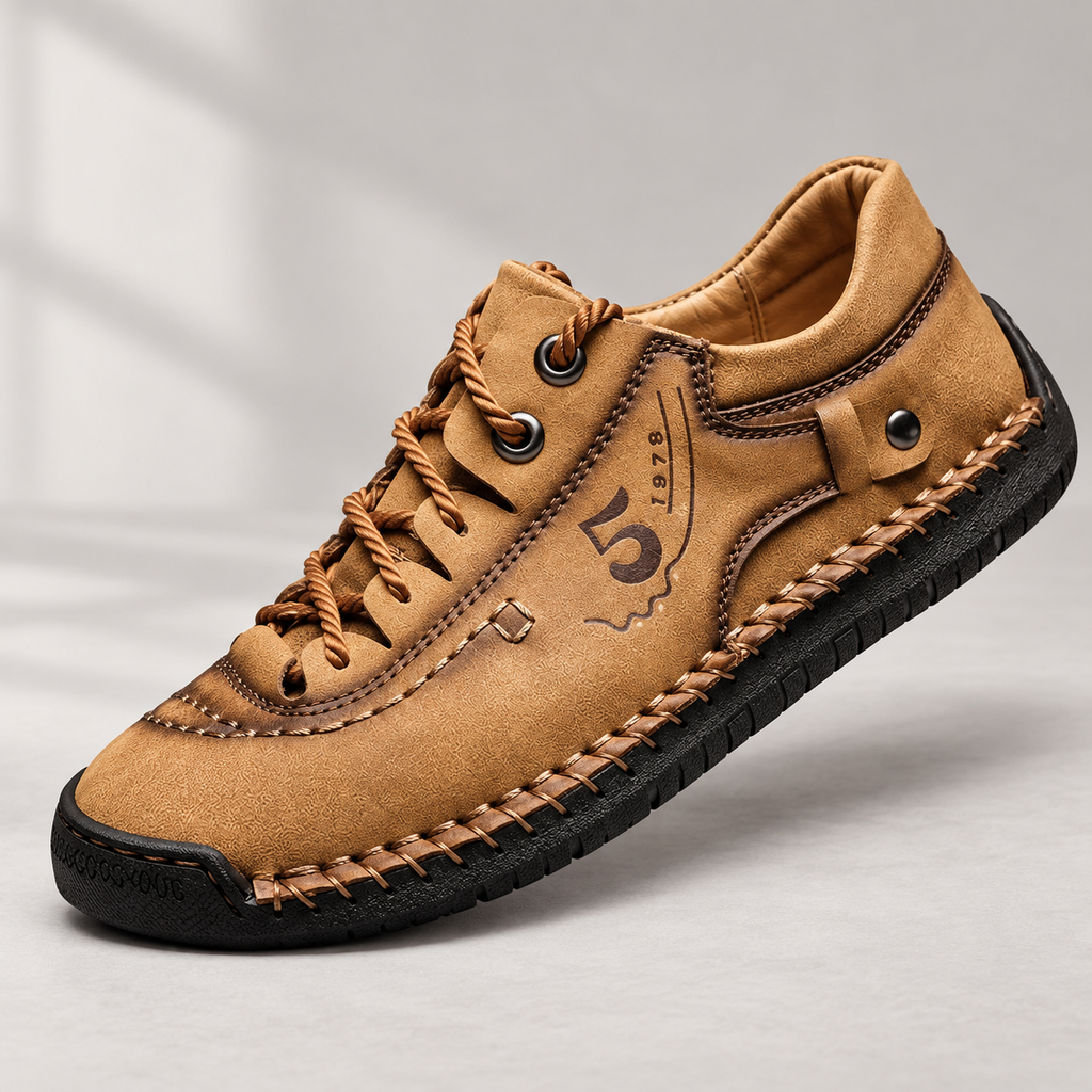 Enzo leather derby — Tan — hero